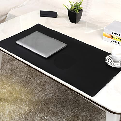 Lifup Wasserdicht PU Leder Schreibtischunterlage Rutschfeste Mauspad für Büro und Zuhause Einseitig Schwarz 100x35cm