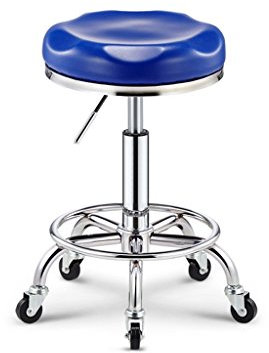 SIGOLY Hocker auf Rädern Schönheitshocker Vintage Friseurstuhl Barber Master Hocker Drehstuhl Friseursalon Massage Friseurstuhl Nagelhocker (Color : A) Marriage