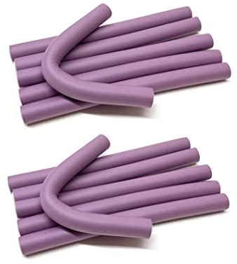 Soft Twist Flexible Spongy Rod Hair Roller Medium 12PC