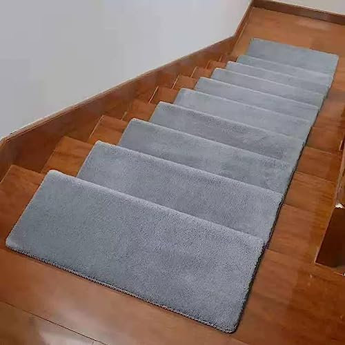 rutschfeste Teppich-Treppenstufen, 5er-Set, Stufenmatten Selbstklebend 65x24+3cm, Teppichläufer für Griffigkeit und Schönheit, Treppenstufen Matten Klein