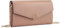 BAIGIO Kleine Umhängetasche Damen Crossbody Bag PU-Leder Handytasche zum Umhängen Schultertasche Elegant Clutch Handtasche Kette-Tasche Damentaschen Abendtasche mit Kartenfach, Hellrosa