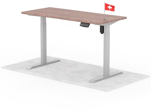 Standable ECO Höhenverstellbarer Schreibtisch 140 x 60 cm I elektrischer Office Table mit 3 Speicherstufen I Schreibtisch höheneinstellbar 70-115 cm I Büro-Tisch mit 1,8 cm Dicke