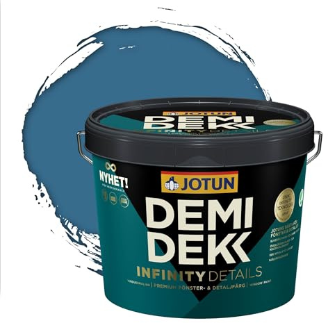 Jotun - Peinture Bois, Lasure Opaque pour Extérieur et Intérieur Satinée - DEMI DEKK INFINITY DETAILS - RAL 5007 - Bleu Brillant - 3L