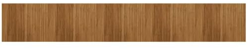 vidaXL Teppich Rechteckig Braun 80x500 cm Bambus