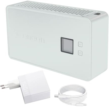 Canaan Avalon Nano 3 Miner BTC silencioso con fuente de alimentación, 140 W eficiente para el hogar Bitcoin ASIC Miner de OEMGMINER (blanco)