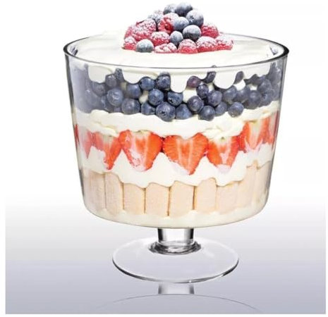Entertain Footed Dessert Bowl Set – Ideal for Ice Cream, Trifle, Sundae, and Jello – Stylish and Durable Glass Bowls for Parties and Home Use