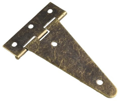 Türscharniere mit Kugellager, robust, 2 Stück, schweres T-Scharnier aus Bronze für Scheunen, Holzkisten, Schranktüren, hängende Schranktüren, Gartentüren, Holzkisten