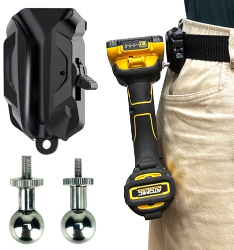 MAGGHEVI Tool Holster - Self Locking Multi Tool Holder - Improve The Way You Carry Your Power Drill, Driver, Multitool, Pneumatic, Multi-Tool and More on Your Belt