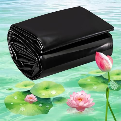 Bâche flexible en polyéthylène haute densité de 5 mm pour jardin, piscine, fontaines et cascades, bâche caoutchoutée durable (5 x 9 m) idéale pour les ruisseaux et les étangs d'arrière-cour