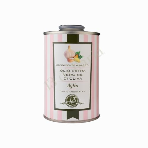 Condimento con Aceite de Oliva Virgen Extra y Ajo 250 ml | Condimento con un 99 % de aceite de oliva virgen extra de Apulia y ajo, obtenido mediante extracción en frío