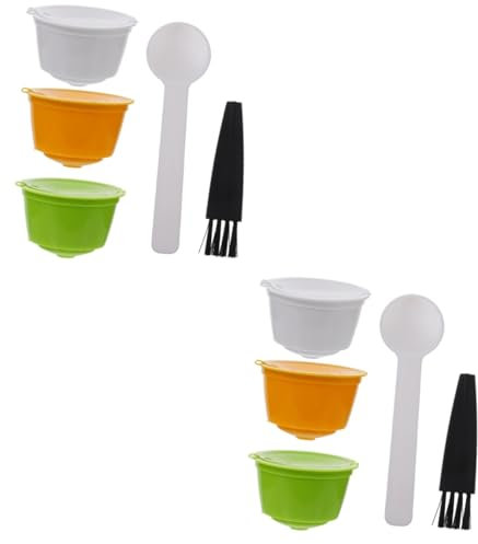 DIYEAH 2 Series Máquina Herramienta Para De Café Filtro Para Cafetera Taza De Filtro Reutilizable Cápsula De Café Filtros De Café Reutilizables Acero Inoxidable 3 Piezas*2