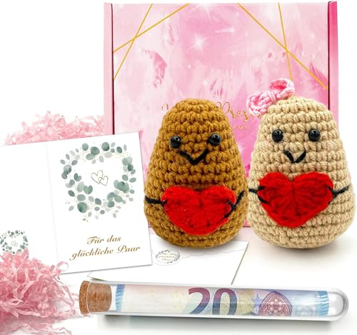 Hochzeitsgeschenke für Brautpaare: Geldgeschenke, Verlobungspräsente, Jubiläumsboxen (Silberne/Goldene Hochzeit), Kreatives Pocket-Hug Kuscheltier - Positive Potato, Hochzeitsdekoration