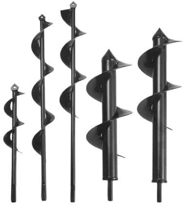 Garden Planter Spiral Drill Bit Flower Bulb Hex Shaft Auger Yard Planting Post Hole Digger Tools 1pcs(5x22cm)