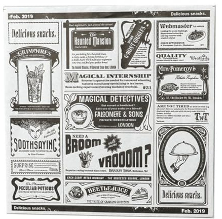 Sirxlevcy 200 Pièces Papier Sulfurisé Journal Anglais Papier Snack Papier Absorbant L' Frites Papier d'emballage Sandwich, Blanc 22 X 22 cm