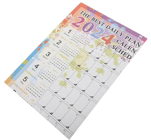 DOITOOL Jahresplankalender 2024 Wandkalender Planer Hängekalender Planer Wand Tageskalender Für Zuhause Wandagenda Planungskalender Büroplankalender