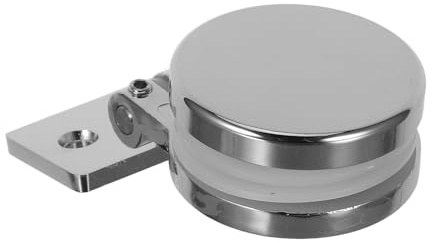 Gadpiparty 2pièces Charnières pour Porte de Douche Verre Clips de Charnière pour Porte Verre Pivotante pour Meuble Fixation de Douche
