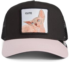 Goorin Bros Svart Truckerkeps med kattlapp, The Sphynx Sport, The Farm Collection, andningsbart nät