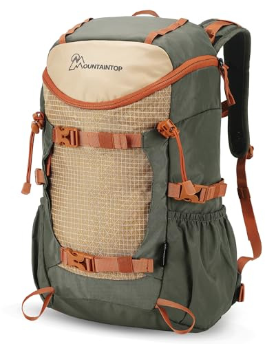Mountaintop 20L Wanderrucksack Herren Damen für Outdoor Wandern | Reiserucksack klein Rucksack mit Brustgurt Trekkingrucksack Trekking für Camping Wandern Reisen Travel