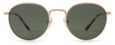 Kapten & Son Sonnenbrille London Gold Green | Unisex | Stylische Sunglasses aus ausgewählten Materialien | Zuverlässiger Sonnen- und UV-Schutz | Rahmenbreite: 135,5mm