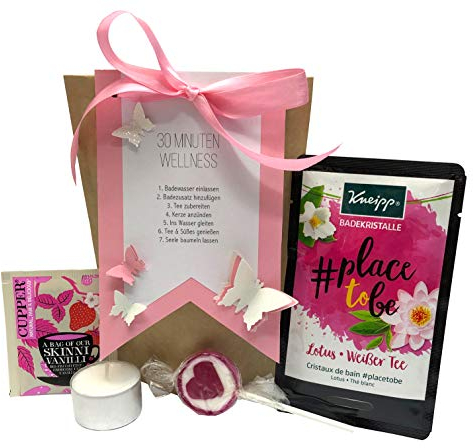 Tinkerella 30-Minuten-Wellness-Set Geschenk-Set Mitbringsel Gastgeschenk Frauen