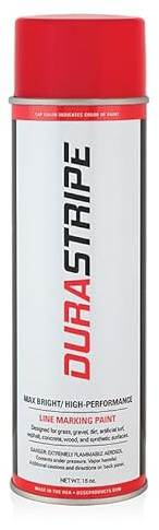 DuraStripe Athletic Field Marking Paint (Red) 12-18oz Cans Per Case