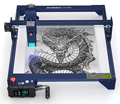ATOMSTACK A10 PRO Incisore Laser 50W, 10W Testina Laser, Macchina da Taglio Laser, Attrezzatura per incisione offline Laser Incisione per ceramica, legno, acrilico, metallo, 410 * 400 mm