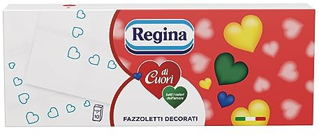 Regina di Cuori, 16 Confezioni da 10 Pacchetti da 9 Fazzoletti