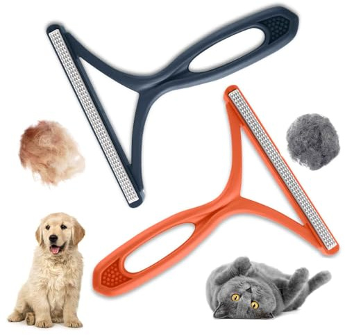 GWAWG 2pcs Pet Epilator For Carpets, Sofas, Pet Bed Blankets Carpet Scraper Tool Reusable Lint Remover Easy To Clean Fur Clothes For Dogs And Cats, Pet Towers, Portable Brushes For Car Interiors
