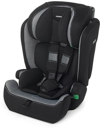 Foppapedretti Seggiolino Auto Babyroad I-Size, per bambini da 76 a 150 cm di altezza, 15mesi-12 anni, conforme ECE R129, Fissaggio a 3 punti, Safe Body Protection, Protezione Impatti Laterali, Carbon