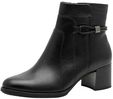 Jana Dam Boot Heel Vegan modestövlar, svart, 38 EU, svart, 38 EU