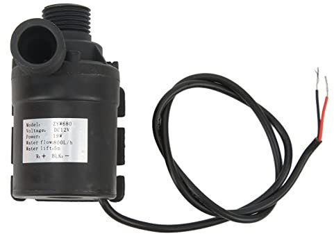 Bürstenlose Wasserpumpe DC12V 16,4 Fuß Hubhöhe I68 Wasserdichte, Geräuscharme Tauchpumpe für Brunnen-Pool-Aquarium