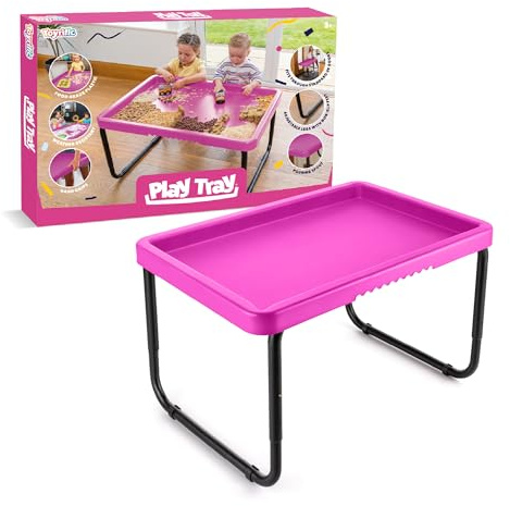 Play Tray Activity Table for Kids, Sensory Play Tray, Kids Messy Play, Water and Sand Play Table, Outdoor and Indoor Use