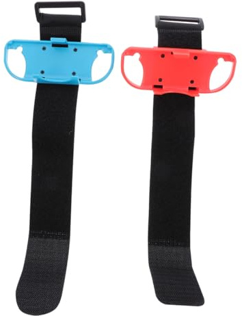 KOMBIUDA Bracelets Ajustables pour Manette de Jeu Switch, Accessoires Confortables pour Joueurs, Sangle Élastique Antidérapante, Lot de 2 Pièces, Compatibles avec Manettes, Utilisation