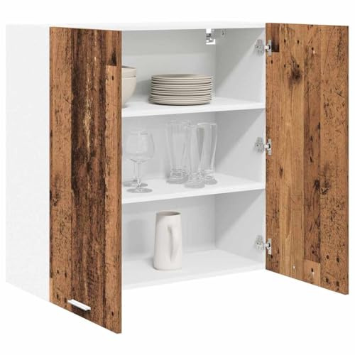 vidaXL Hängeschrank Altholz 80 x 31 x 80 cm Holzwerkstoff