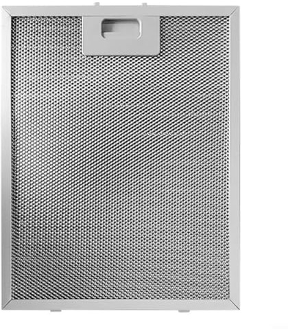 Silikonkautschukplatte, Universal-Metall-Fettfilter for Dunstabzugshaube, 2er-Pack, Netzabdeckung, Küchen-Metall-Dunstabzugshaubenfilter – 340 x 280 9 mm(2pcs)