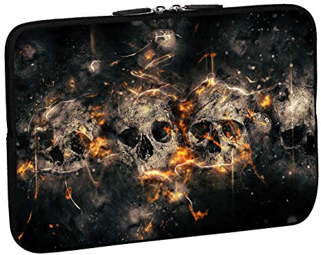 PEDEA Custodia design per notebook, 10,1 pollici, 13,3 pollici / 15,6 pollici / 17,3 pollici Skulls 15,6''