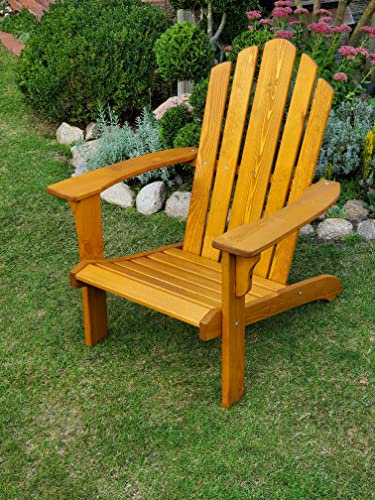 Promadino Deckchair, honigbraun lackiert