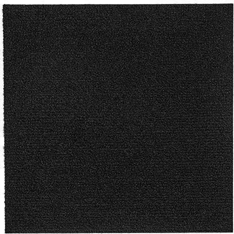 Self Adhesive Carpet Tile, Easy to Peel and Stick Carpet Floor Tile - 12 Tiles/12 sq Ft.
