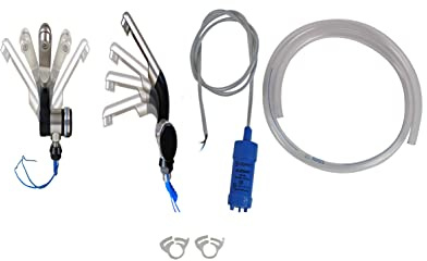 12V Tauchpumpe 10L/min + 12Volt Automatikwasserhahn Barwig Chrom + 1 Meter Frischwasserschlauch + 2x Schellen (ad-ideen)