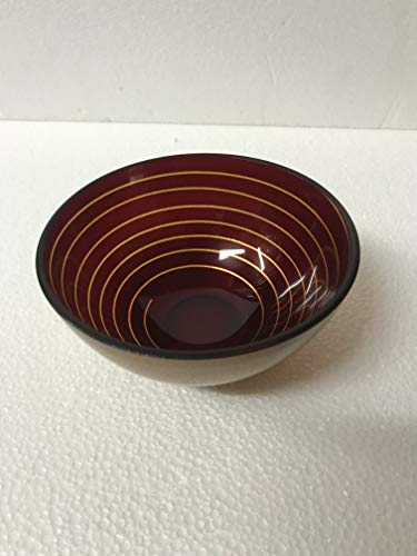 Nachtmann Schale rot-gold