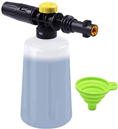 OHAYORI Lancia Schiuma per Idropulitrice, Ugello Dispenser di Sapone 750ml per Karcher K2 K3 K4 K5 K6 K7, Pistola Alta Pressione per Pulizia Auto e Giardino