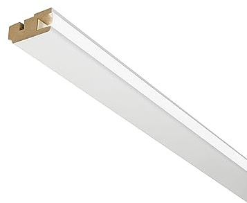 PROVISTON | Lichtleiste | MDF Foliert | Deckenleiste | 22 x 45 x 2500 mm | Weiß | Stuckleiste | Indirekte Beleuchtung | 50 Meter