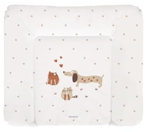 Träumeland Wickelauflage 75 x 85 cm | PVC-frei, wasserabweisend & abwischbar| Beidseitig verwendbar, Thermo-Vlies-Füllung | Komfort & Sicherheit für Ihr Baby | Must-have für den stilvollen Wickelplatz