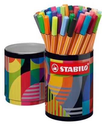 STABILO - Fineliner - point 88 - ARTY - 45er Metalldose - mit 45 verschiedenen Farben