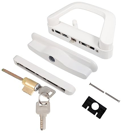 Hemobllo 1set Serratura Scorrevole Lega Per Porte Kit Pratico Per Privacy Facile Installazione Design Robusto Per Ambienti Interni Ed Esterni