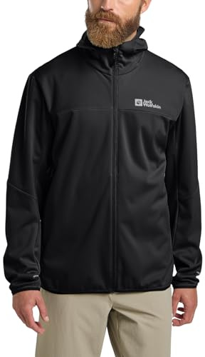 Jack Wolfskin Feldberg Hoody M Softshell-jacka, svart, XXL herr, svart, XXL