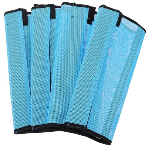 MERRYHAPY 4 Stück-Pack Multifunktionale Netzgamaschen Aus Atmungsaktivem Material Mit Stützstreben Netzstiefel Für Pferdebeine Fliegenschutz Für Stall Und Weide