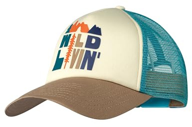 BUFF®| Kappe Trucker Männlich Weiblich Erwachsene Verstellbar, Komfortabel, Atmungsaktiv, Qualität, Modern, Outdoor, L/XL, Bleu Scen