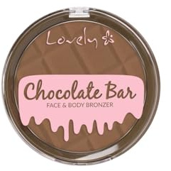 Lovely Makeup Poudre bronzante visage et corps - Finition bronzante naturelle - Texture douce - Facile à appliquer - Idéal pour tous les tons de peau - Format compact - Marron - 9 g