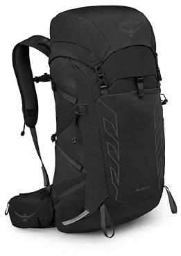Osprey Talon 33L Men's Lightweight Hiking Backpack - Daypack for Travel & Camping, Black/Coal Grey